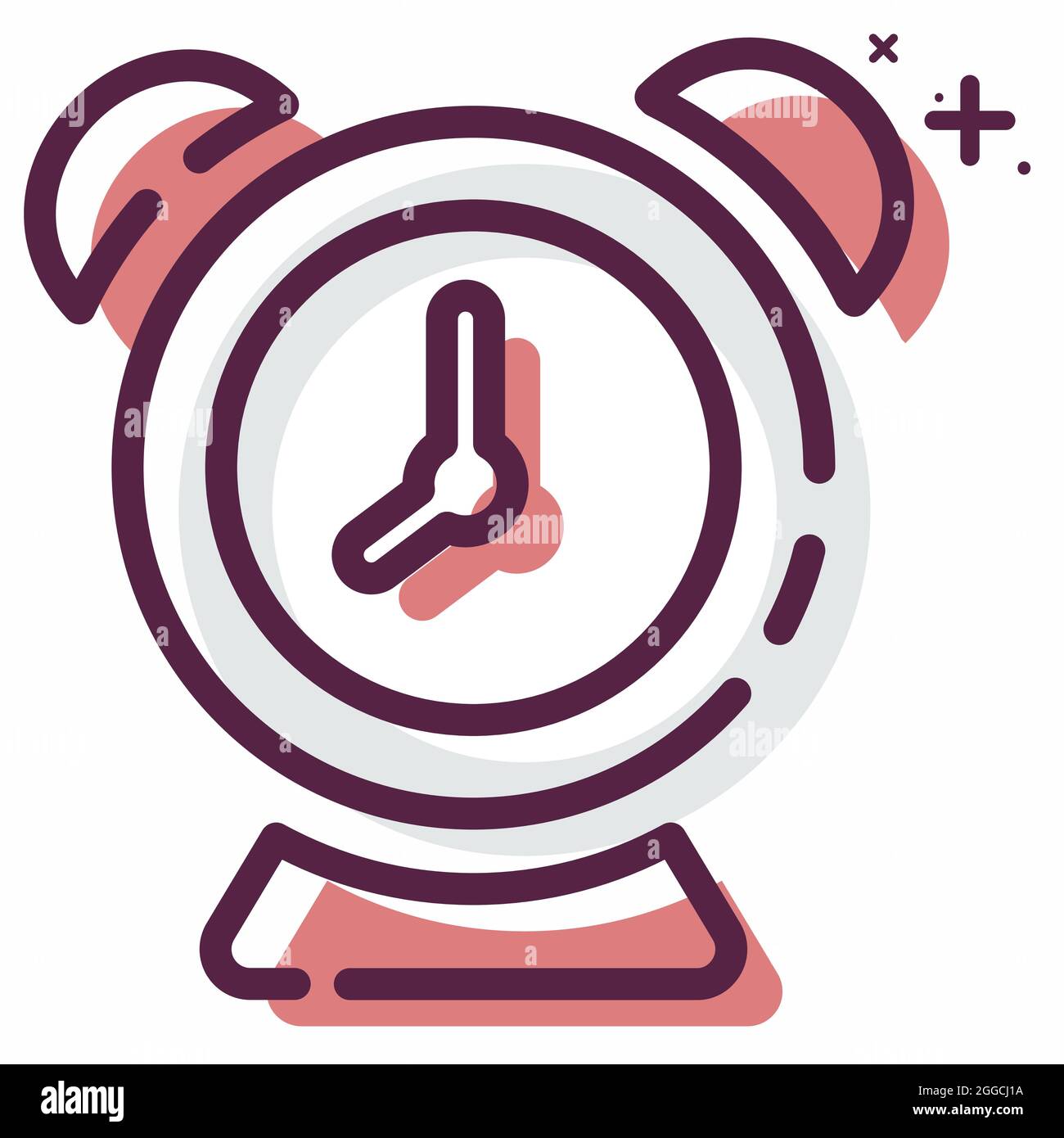 Icon Vector of Alarm - MBE Syle - einfache Illustration, editierbare Kontur, Design Template Vector, gut für Drucke, Poster, Werbung, Ankündigung Stock Vektor