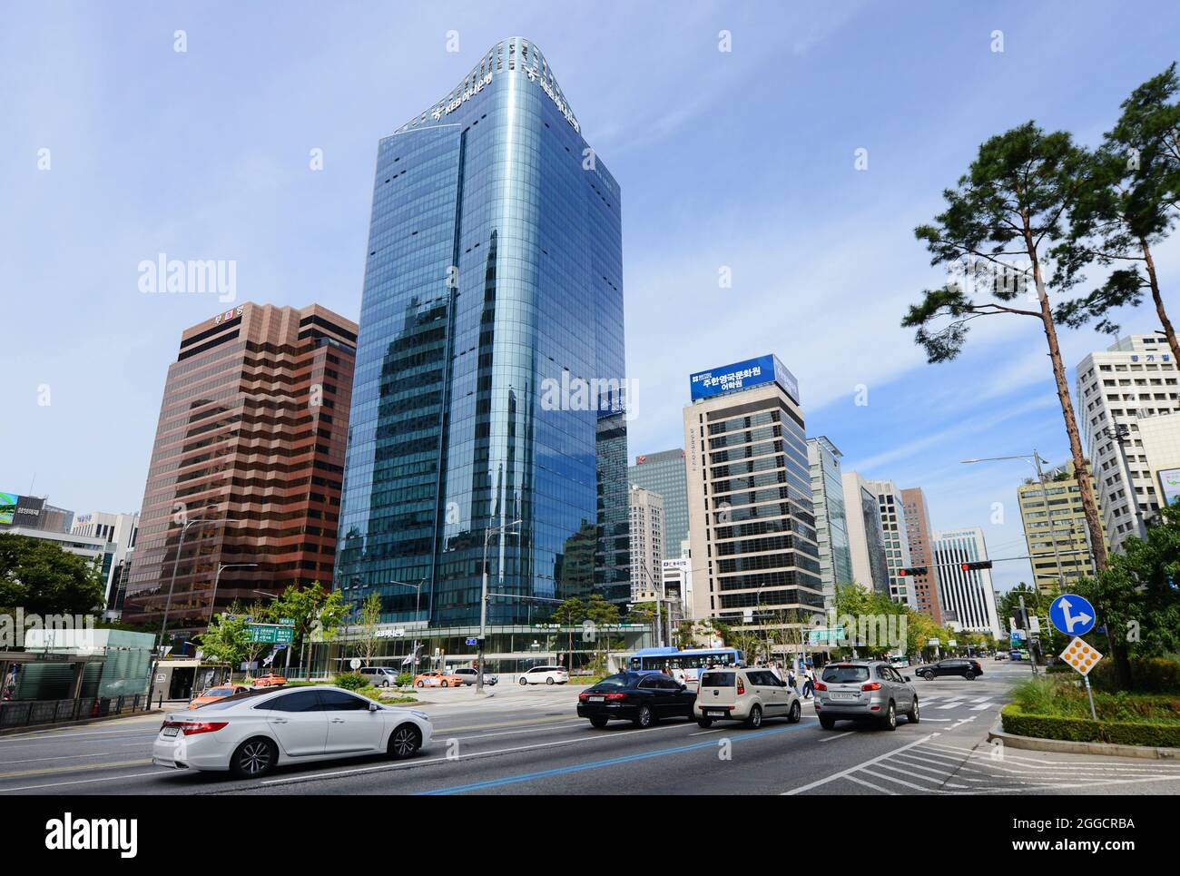 Hauptsitz der KEB Hana Bank in Seoul, Südkorea Stockfotografie - Alamy