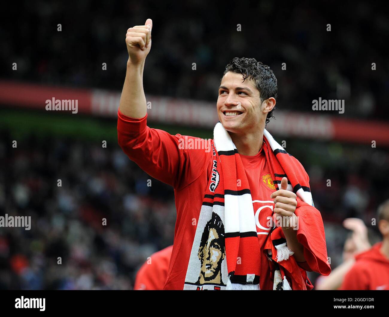 Aktenfoto vom 23-05-2008 von Cristiano Ronaldo von Manchester United. Ausgabedatum: Dienstag, 31. August 2021. Stockfoto