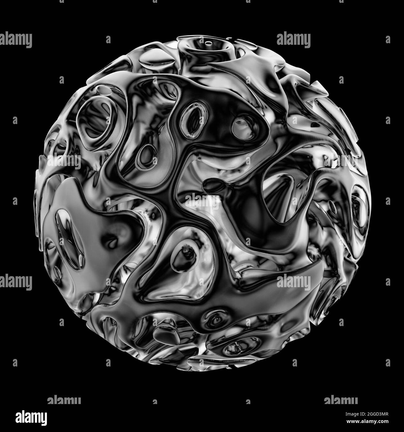 Sci-Fi Orb auf schwarzem Hintergrund isoliert Stockfoto Sci-Fi Orb auf schwarzem Hintergrund isoliert Stockfoto