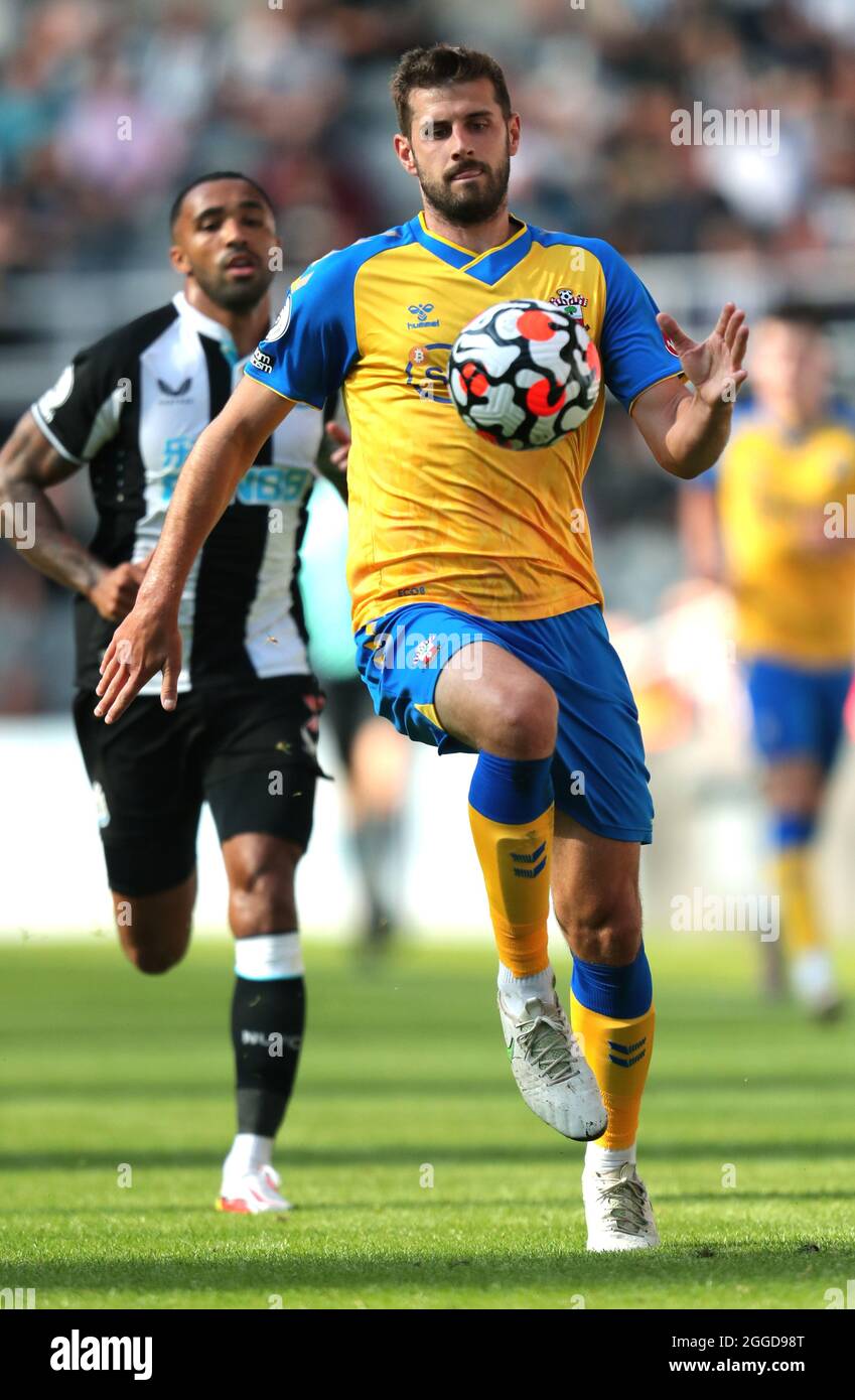 CALLUM WILSON, JACK STEPHENS, NEWCASTLE UNITED FC V SOUTHAMPTON FC, 2021 Stockfoto