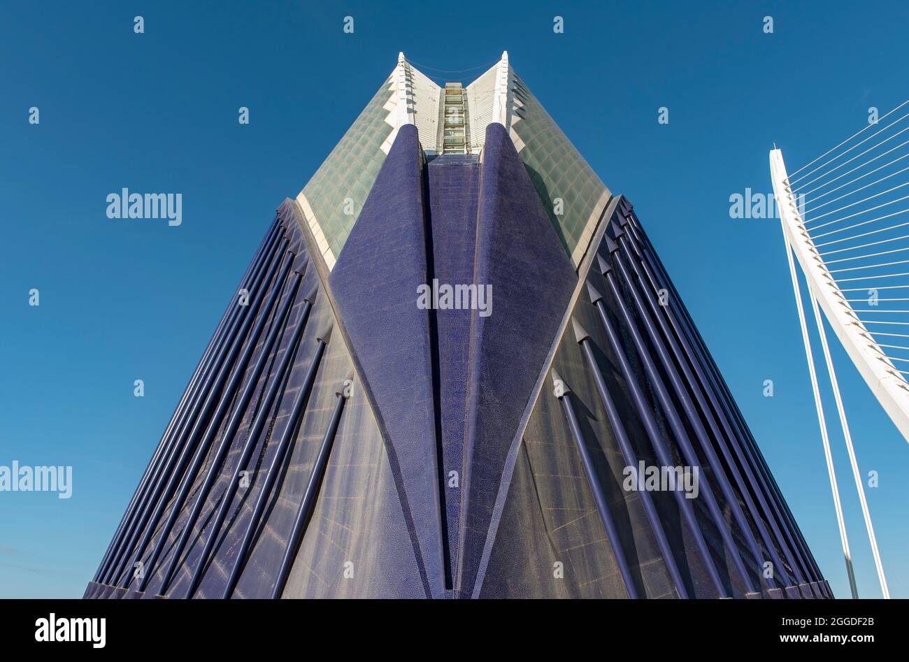 Das Agora-Gebäude (L'Àgora), Ciutat de les Arts i les Ciències (Stadt der Künste und Wissenschaften), Valencia, Spanien Stockfoto