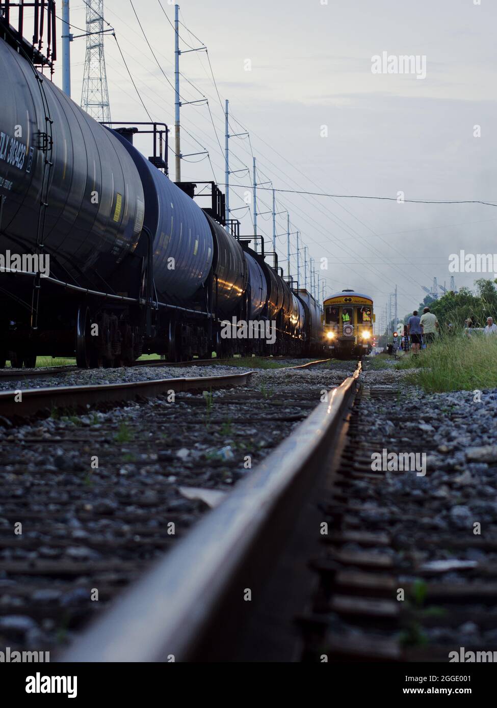 NEW ORLEANS, USA - 20. Aug 2021: Die Union Pacific 4014, genannt Big Boy, zieht nach New Orleans Stockfoto