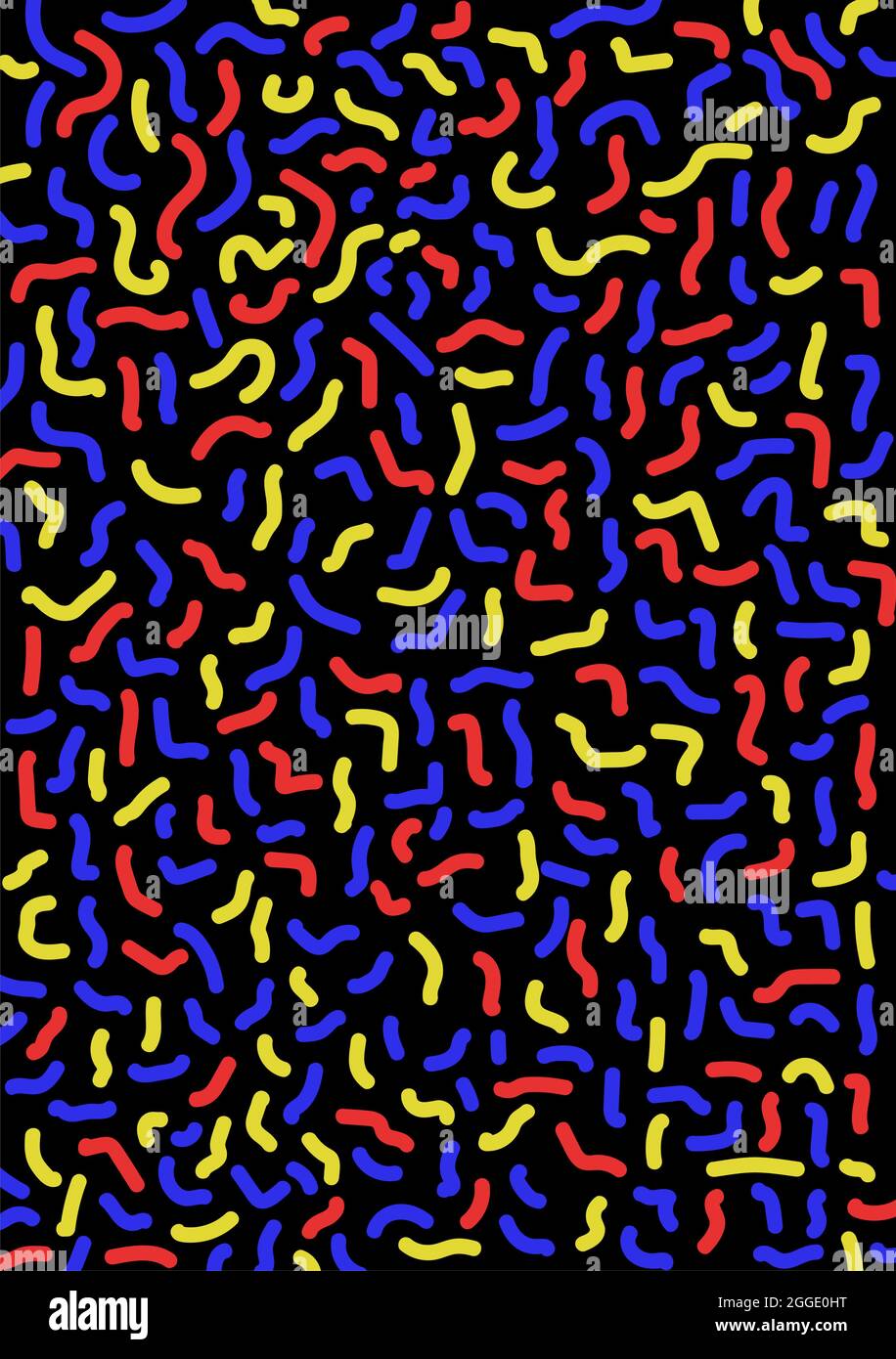 Abstrakte Linie Doodle Hintergrund Stock Vektor