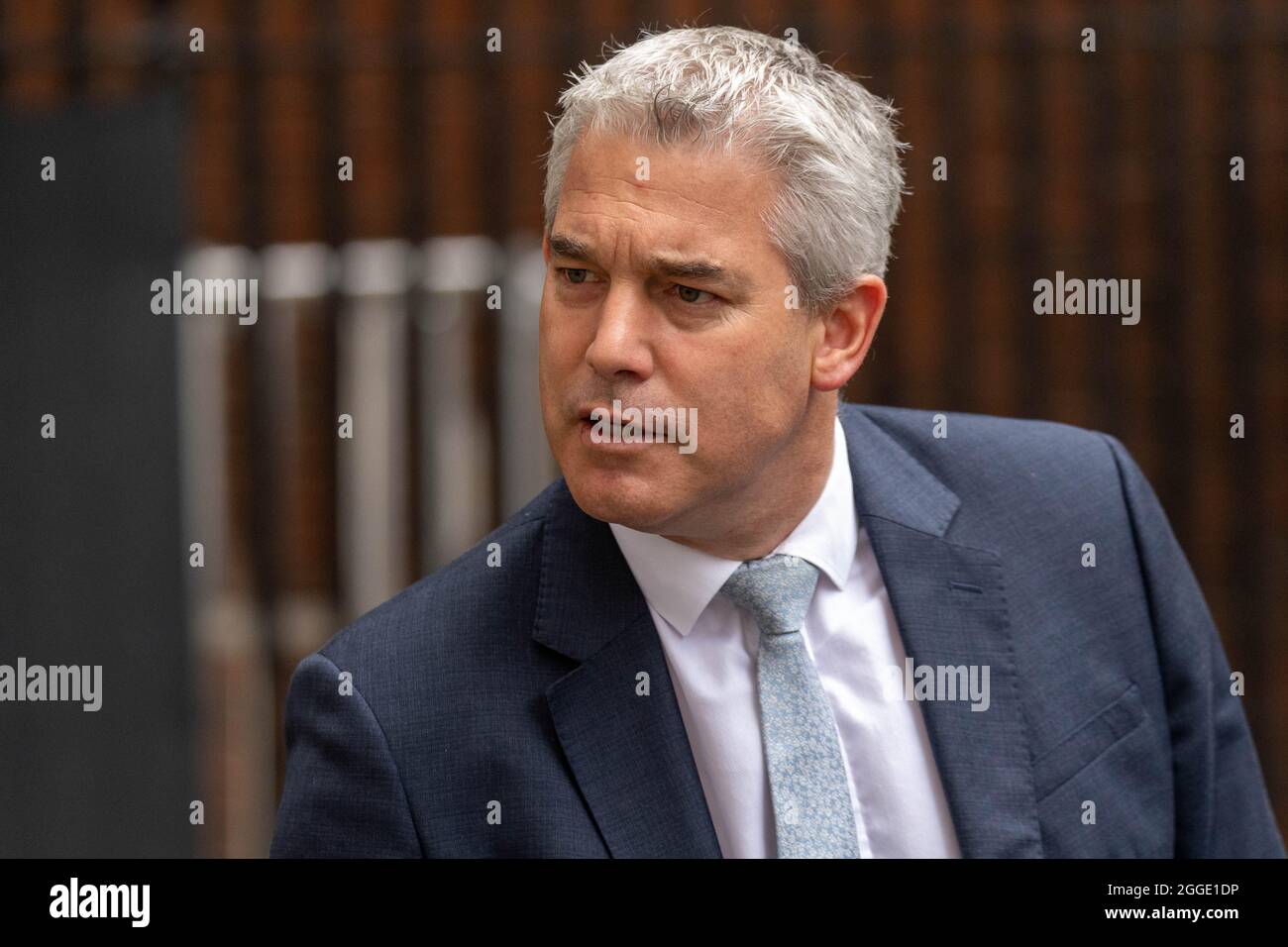 London, Großbritannien. August 2021. Stephen Barclay, Chief Secretary to the Treasury in Downing Street, London, UK Credit: Ian Davidson/Alamy Live News Stockfoto