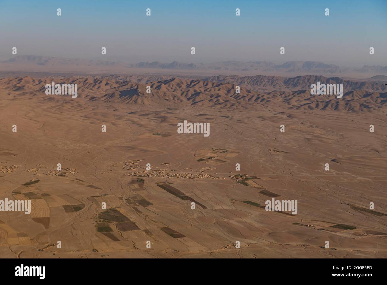 Luftaufnahme von Süd-Afghanistan um Kandahar Stockfoto