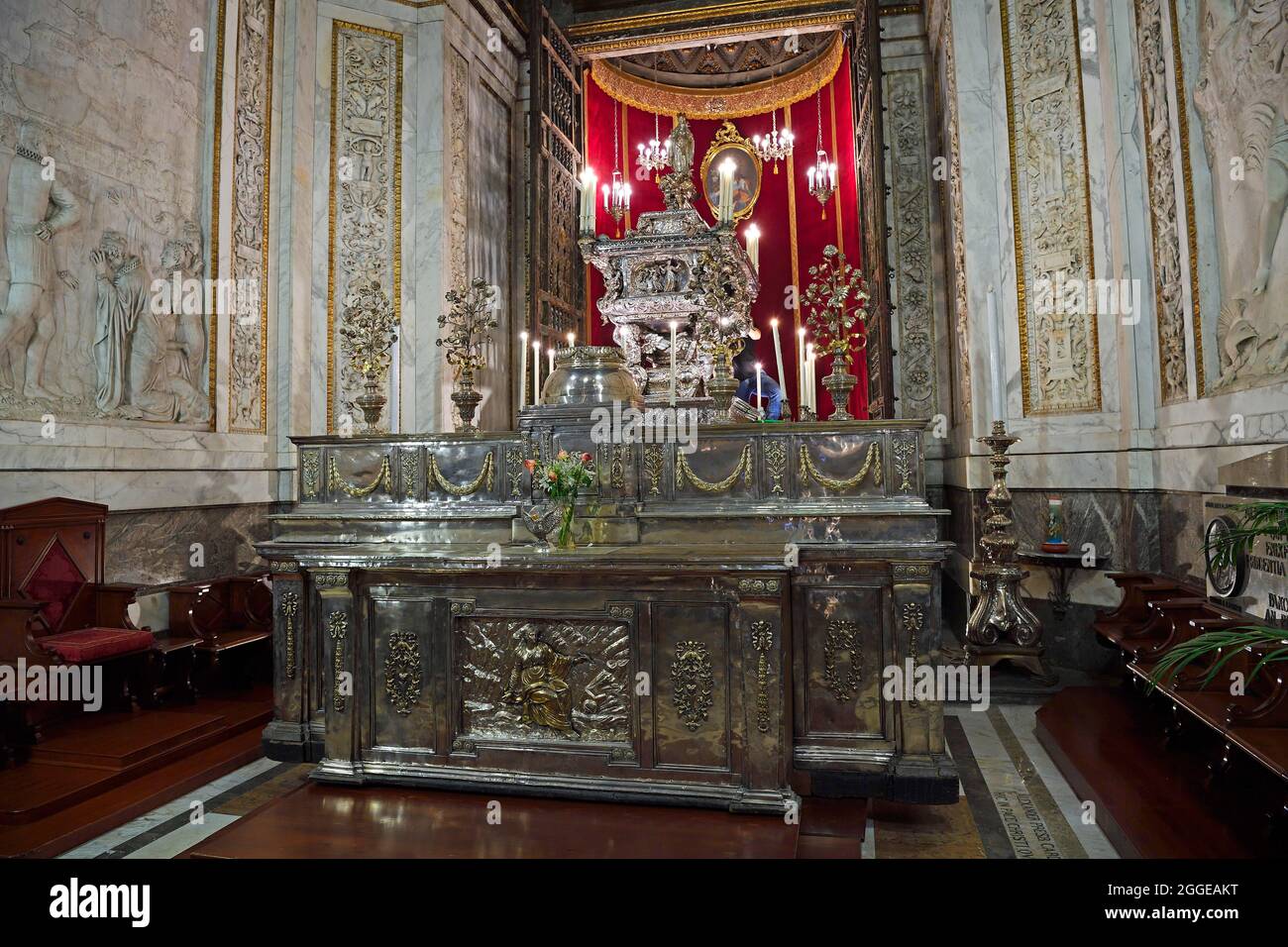 Kapelle der Heiligen Rosalia, Kathedrale von Palermo, Sizilien, Italien Stockfoto