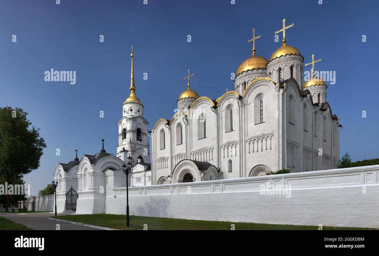 Kathedrale Der Heiligen Dormition, Mariä-Himmelfahrt-Kathedrale, Wladimir, Russland Stockfoto