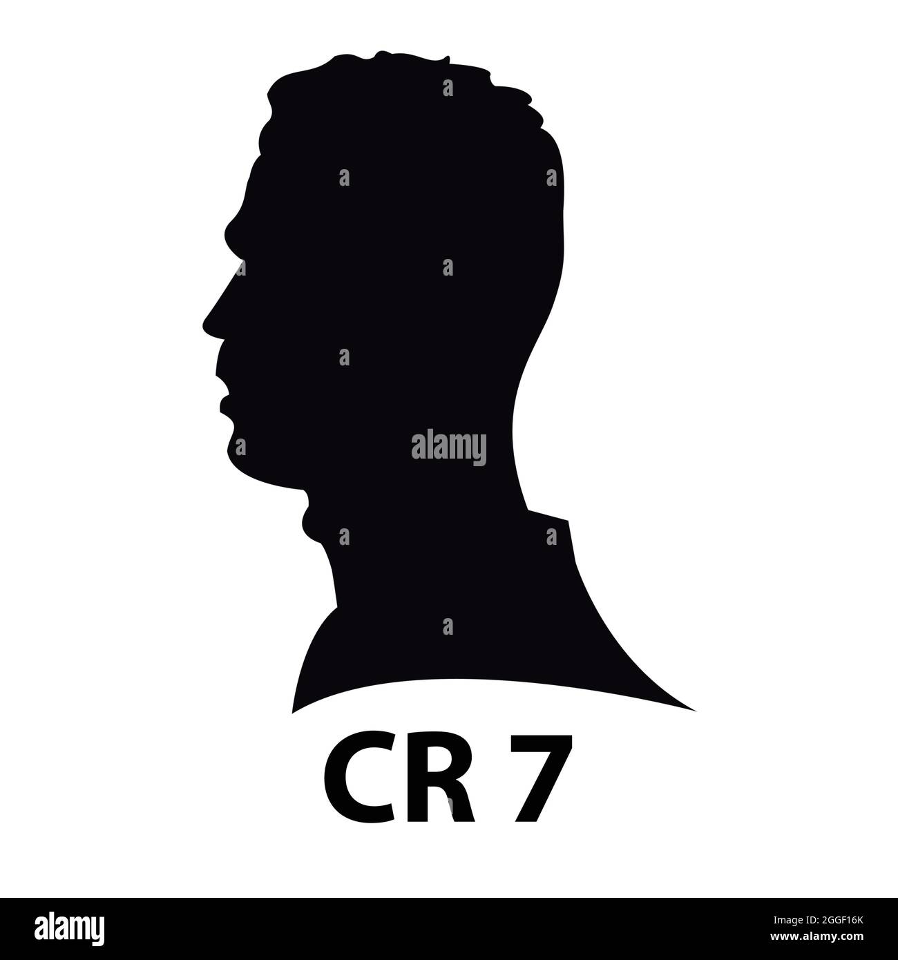 Cristiano Ronaldo Vektor Silhouette, die Illustration kann für verwendet werden, Magazin, News, Web, Sammlung, Und vieles mehr Stock Vektor