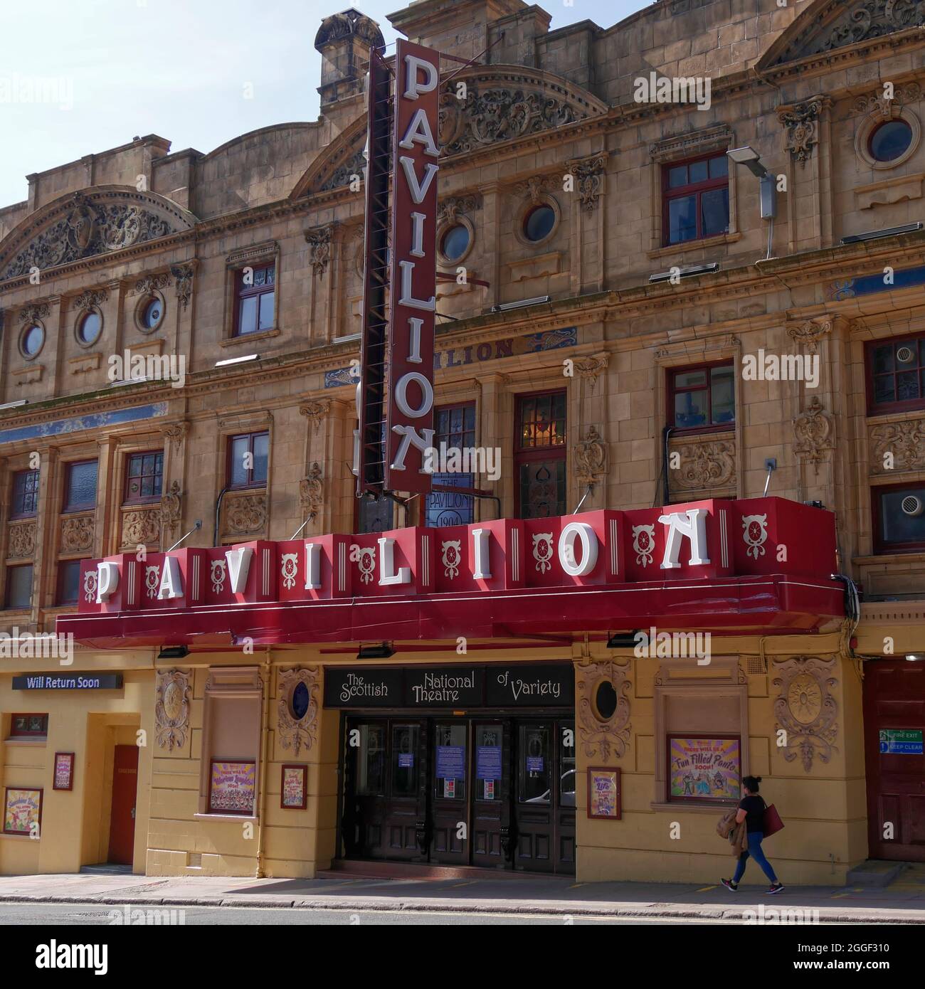 Pavilion Theatre , Renfield St, Glasgow City Centre, Schottland, Großbritannien Stockfoto