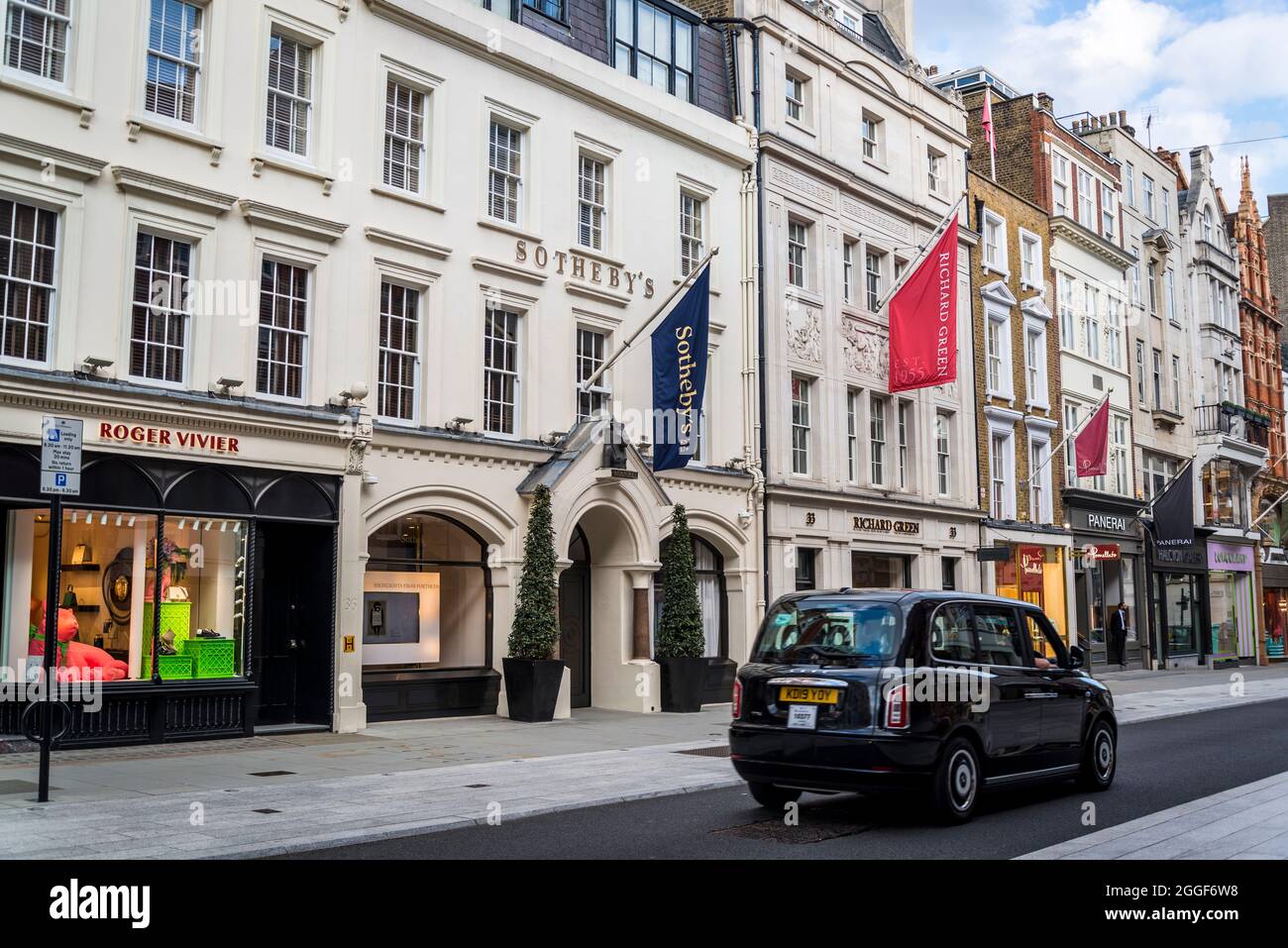 Sotheby's - berühmtes Kunstauktionshaus, New Bond Street, London, England, Großbritannien Stockfoto