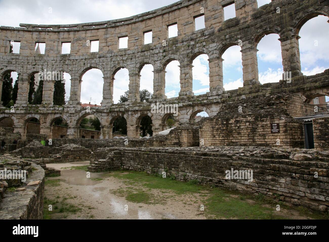 Amphitheater in Pula, Istrien, Kroatien Stockfoto