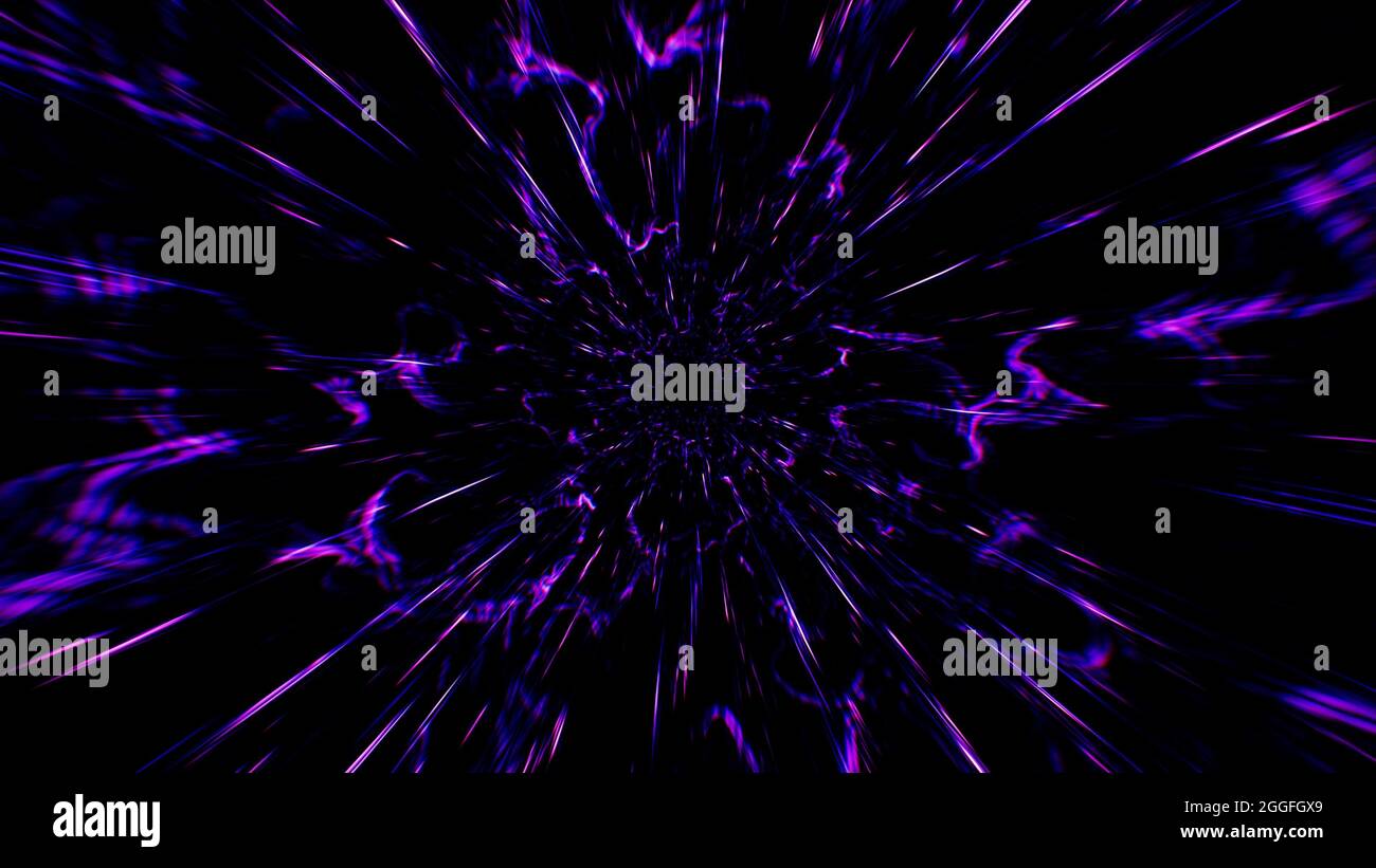 Düstere Lila Energy Lines Grunge Hintergrund Stockfoto