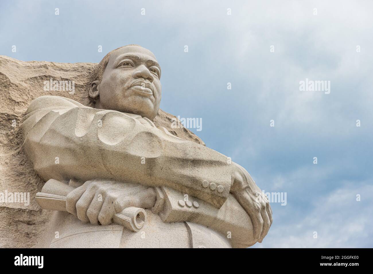 WASHINGTON DC, USA - 15. AUGUST 2021: Martin Luther King Memorial Statue in Washington DC Stockfoto