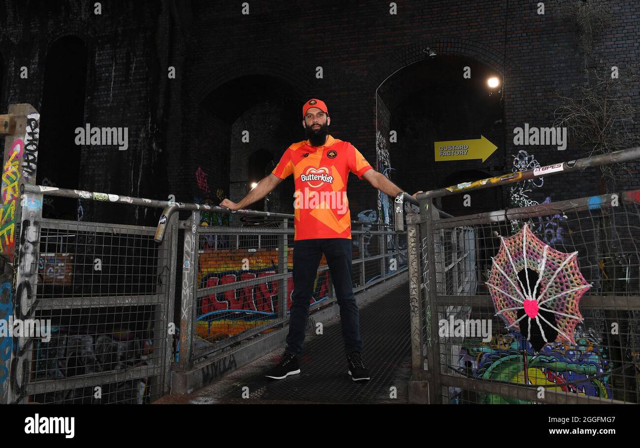 Englischer Cricketer Moeen Ali vom Birmingham Phoenix Stockfoto