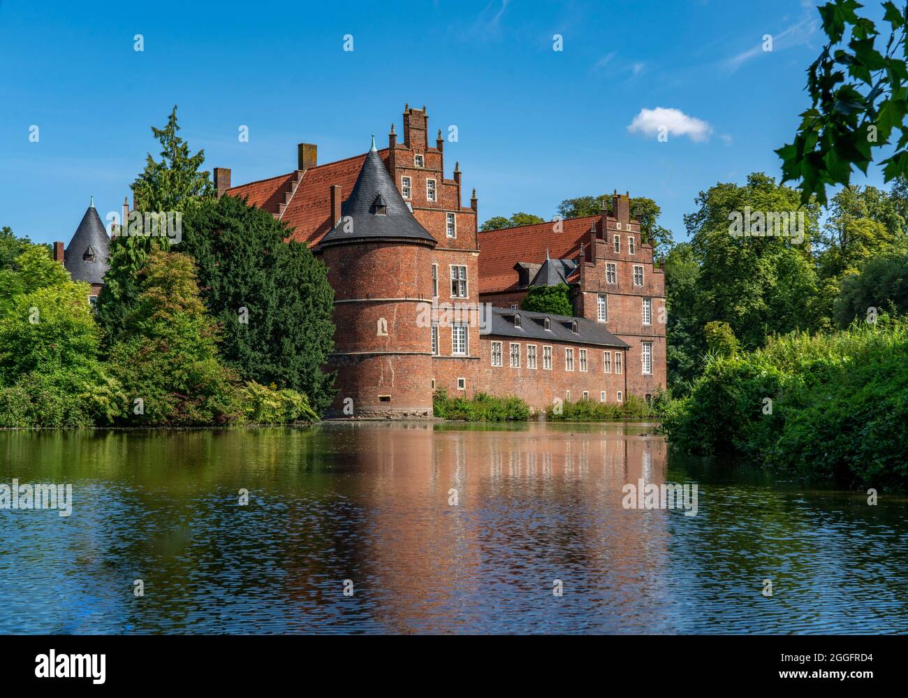 Der Schlosspark in Herten, Wasserschloss Herten, NRW, Deutschland, Stockfoto