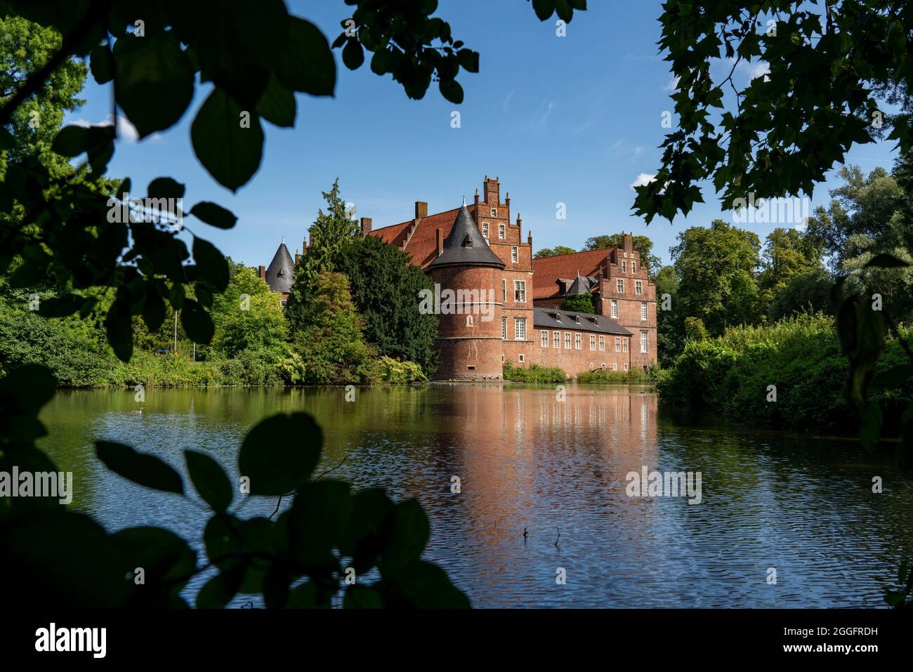 Der Schlosspark in Herten, Wasserschloss Herten, NRW, Deutschland, Stockfoto