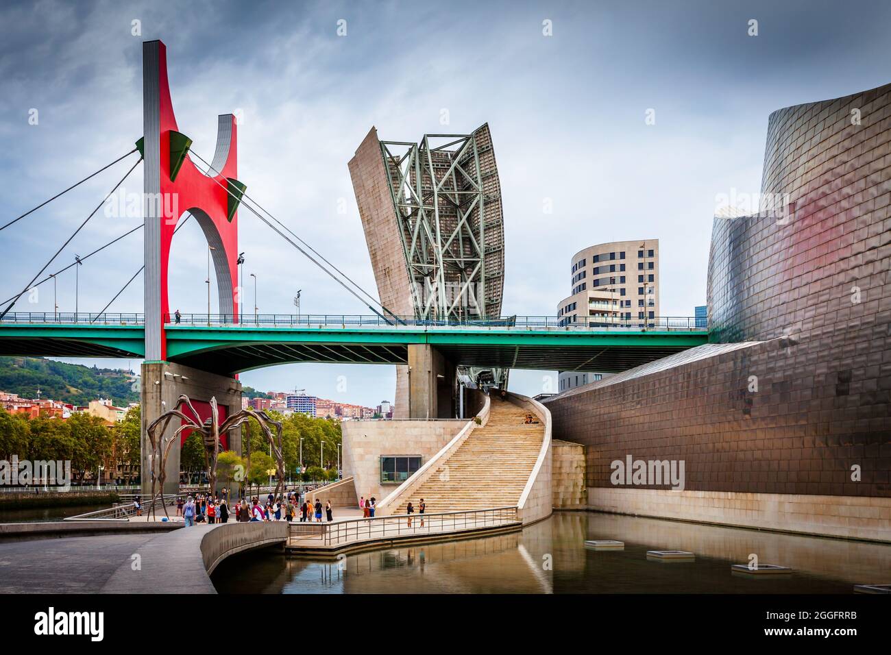 Bilbao ist eine Stadt im Norden Spaniens, die größte Stadt in der Provinz Biskaya und im Baskenland als Ganzes. Es ist auch die größte Stadt Prope Stockfoto