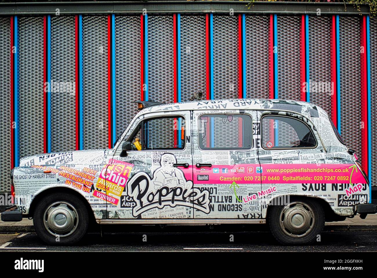 Taxi in Camden Stockfoto