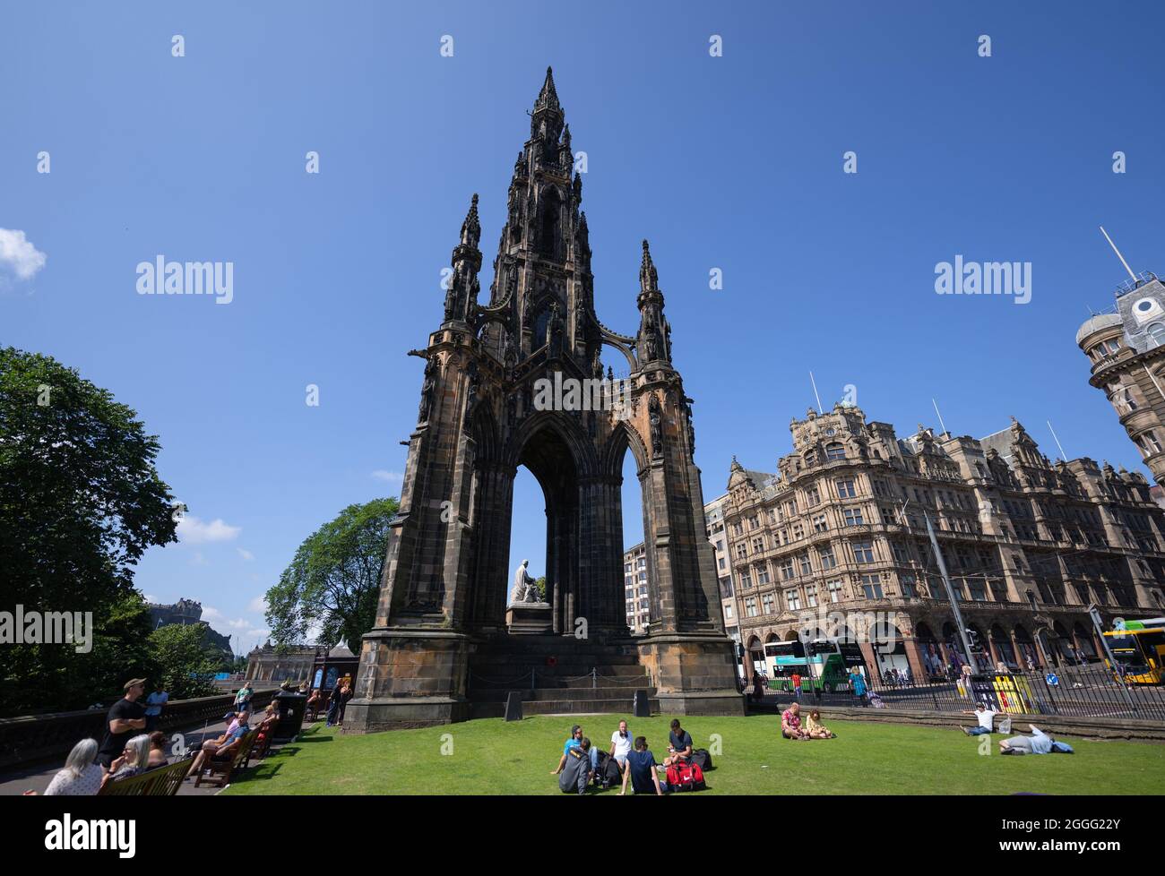 Scott Monument Edinburgh, Schottland Großbritannien Stockfoto