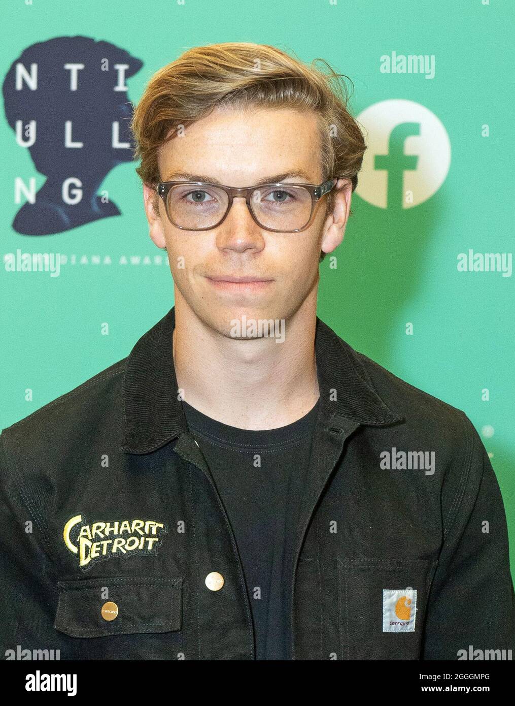 Datei-Foto vom 9/7/2019 des Schauspielers will Poulter, der zusammen mit dem Fernsehmoderator De-Graft Mensah und dem Vamps-Star James McVey zu den berühmten Gesichtern gehört, die eine Anti-Mobbing-Veranstaltung unterstützen. Die große Anti-Mobbing-Versammlung des Diana Awards wird an Grundschulen im ganzen Land ausgestrahlt und wird von Prominenten über ihre persönlichen Erfahrungen reflektiert und Botschaften mit Schülern austauschen. Ausgabedatum: Mittwoch, 1. September 2021. Stockfoto