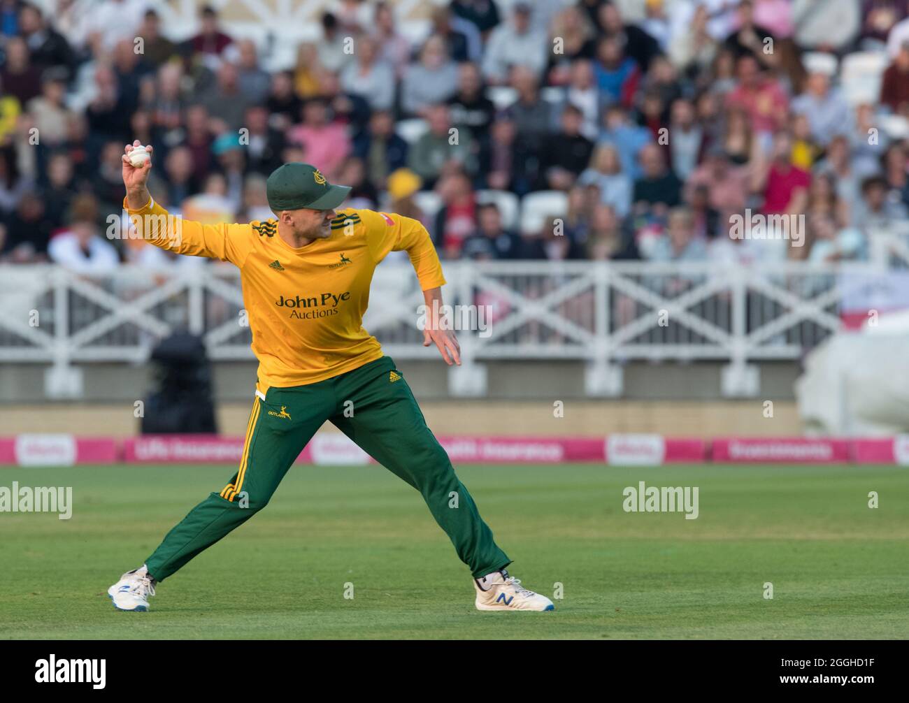 Vitality Blast T20 Quarter Finals, Notts Outlaws gegen Hampshire Hawks auf dem Cricket-Gelände der Trent Bridge. Stockfoto