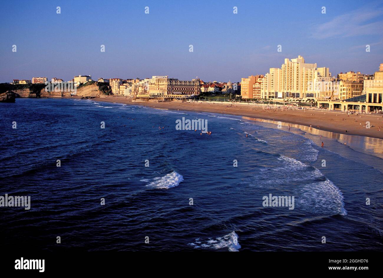 FRANKREICH. PYRENEES-ATLANTIQUES (64) BIARRITZ BEACH Stockfoto