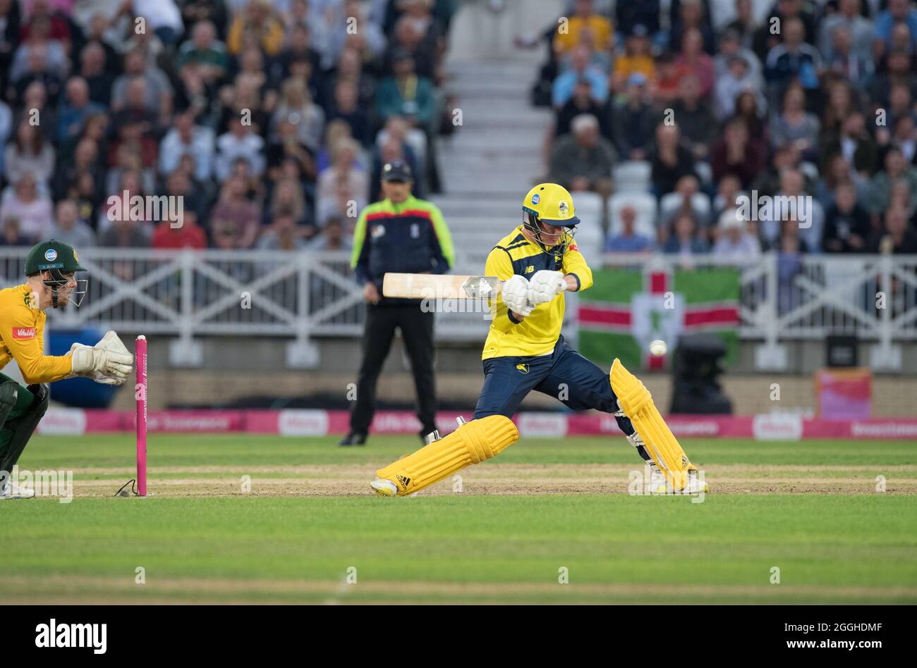 Vitality Blast T20 Quarter Finals, Notts Outlaws gegen Hampshire Hawks auf dem Cricket-Gelände der Trent Bridge. Stockfoto