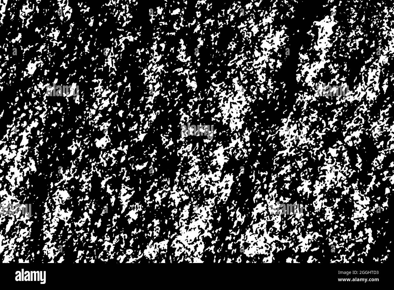 Verzweifelte schwarz-weiße Textur. Dunkle körnige Textur. Monochromer Hintergrund. Strukturierter Staubschutz. Kornrauschpartikel. Verrostete Wirkung. Grunge de Stock Vektor