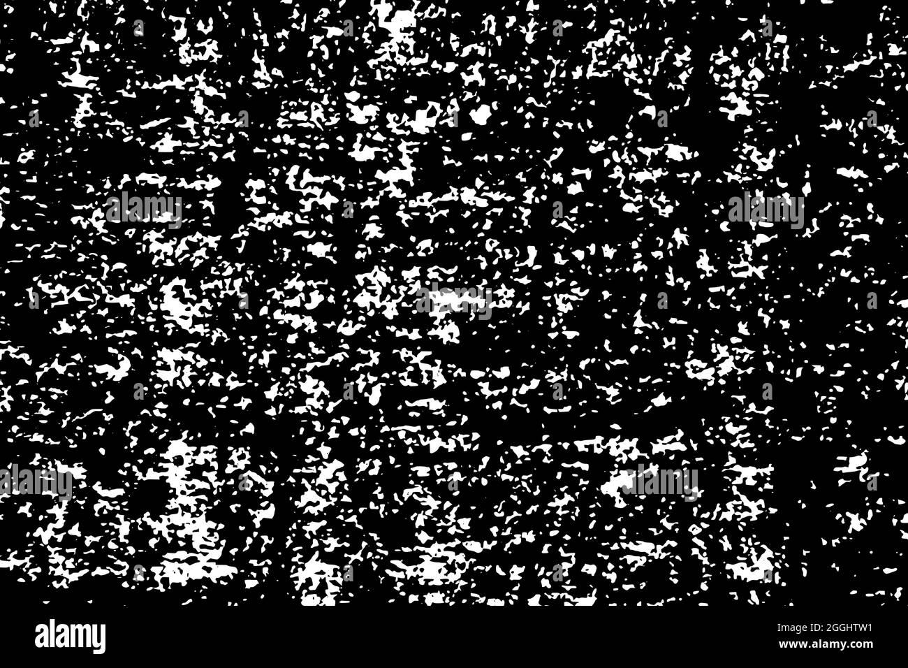 Verzweifelte schwarz-weiße Textur. Dunkle körnige Textur. Monochromer Hintergrund. Strukturierter Staubschutz. Kornrauschpartikel. Verrostete Wirkung. Grunge de Stock Vektor