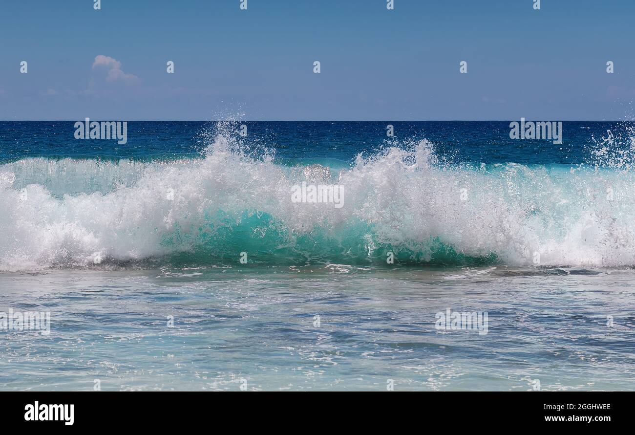 Meereswelle mit weißem Schaum Stockfoto