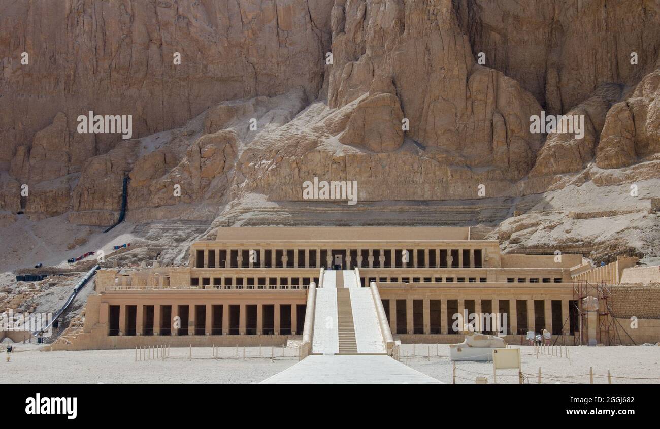 Tempel der Hatschepsut, Luxor Stockfoto