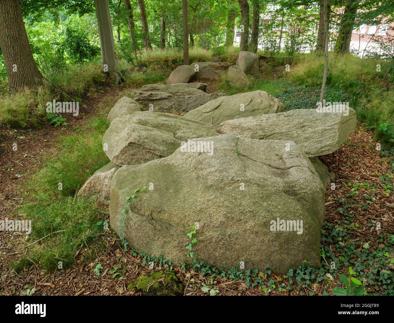 Großes Steingrab Restrup, Bippen, Artland, Osnabrücker Land, Niedersachsen, Deutschland Stockfoto