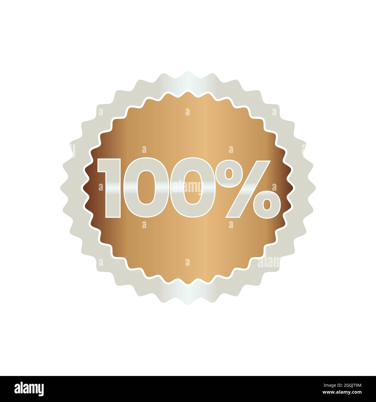 100 % Prozent Badge-Symbol Stock Vektor