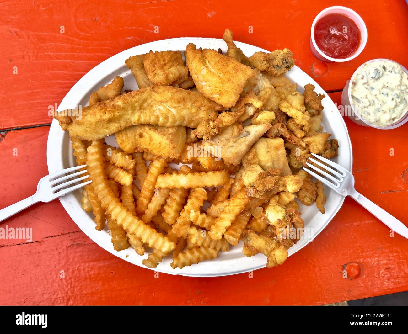 Bagaduce Lunch ist eine Low-Key-Baracke an der Straße, die Hummer- und Seafood-Gerichte anbietet. Es handelt sich um einen saisonalen Betrieb, der 1946 von Vangie und James Peahely gestartet wurde Stockfoto