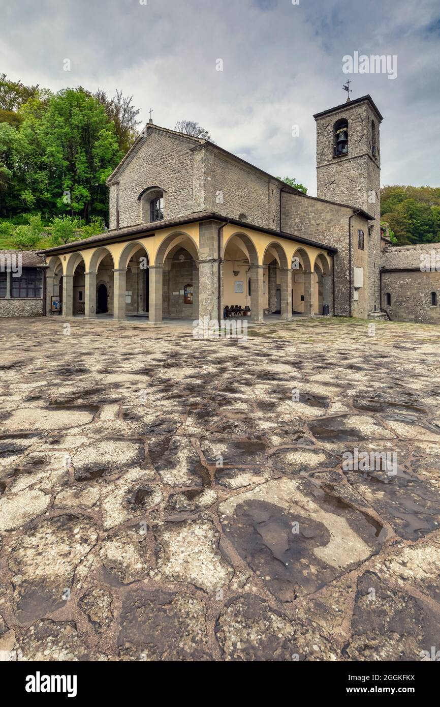 La Verna, Franziskanerschutzgebiet, Chiusi della Verna, Arezzo, Toskana, Italien Stockfoto