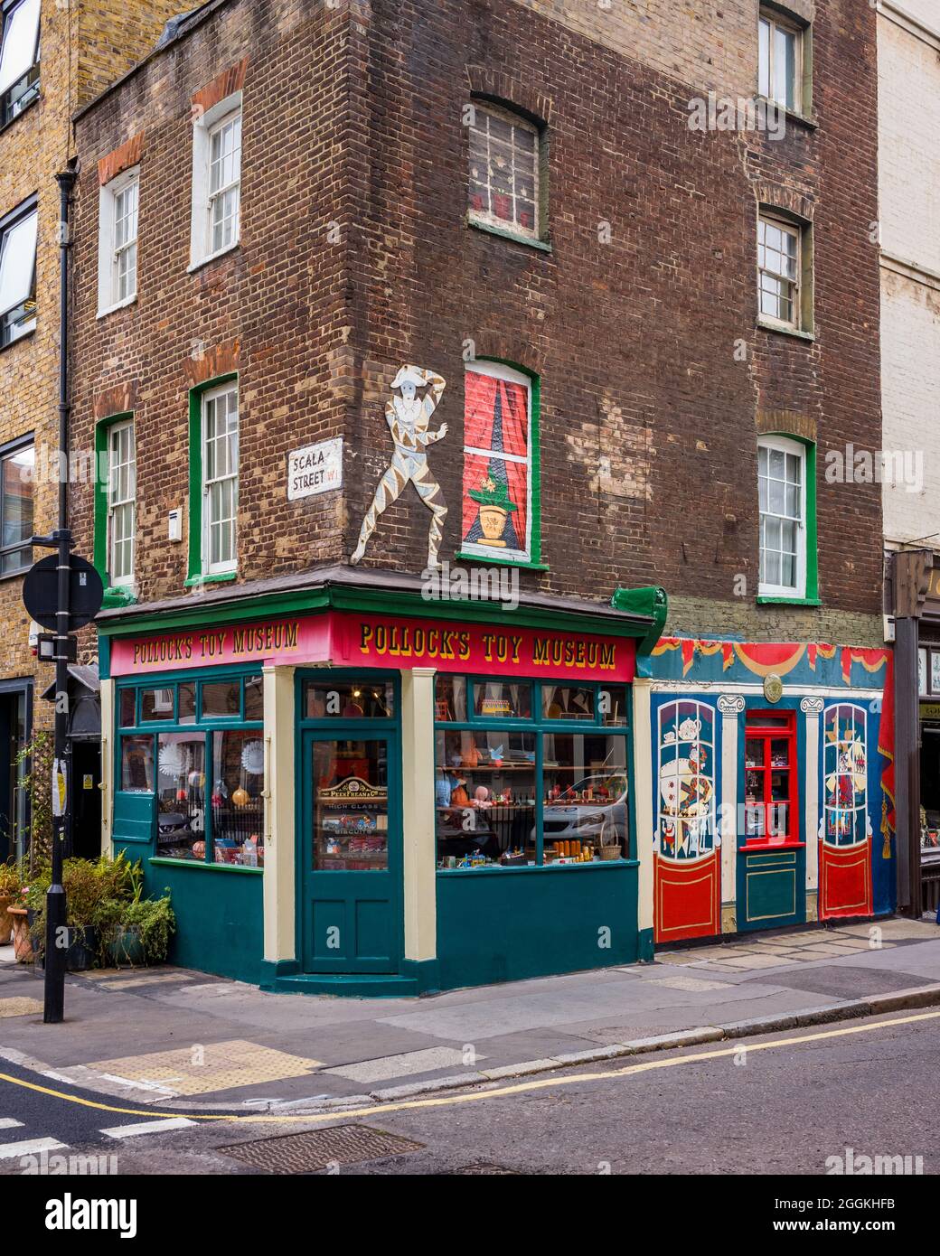 Pollock's Toy Museum im Scala Straße im Zentrum von London, im Jahr 1956 gegründet, um es zu Scala Straße in 1969 verschoben. Stockfoto