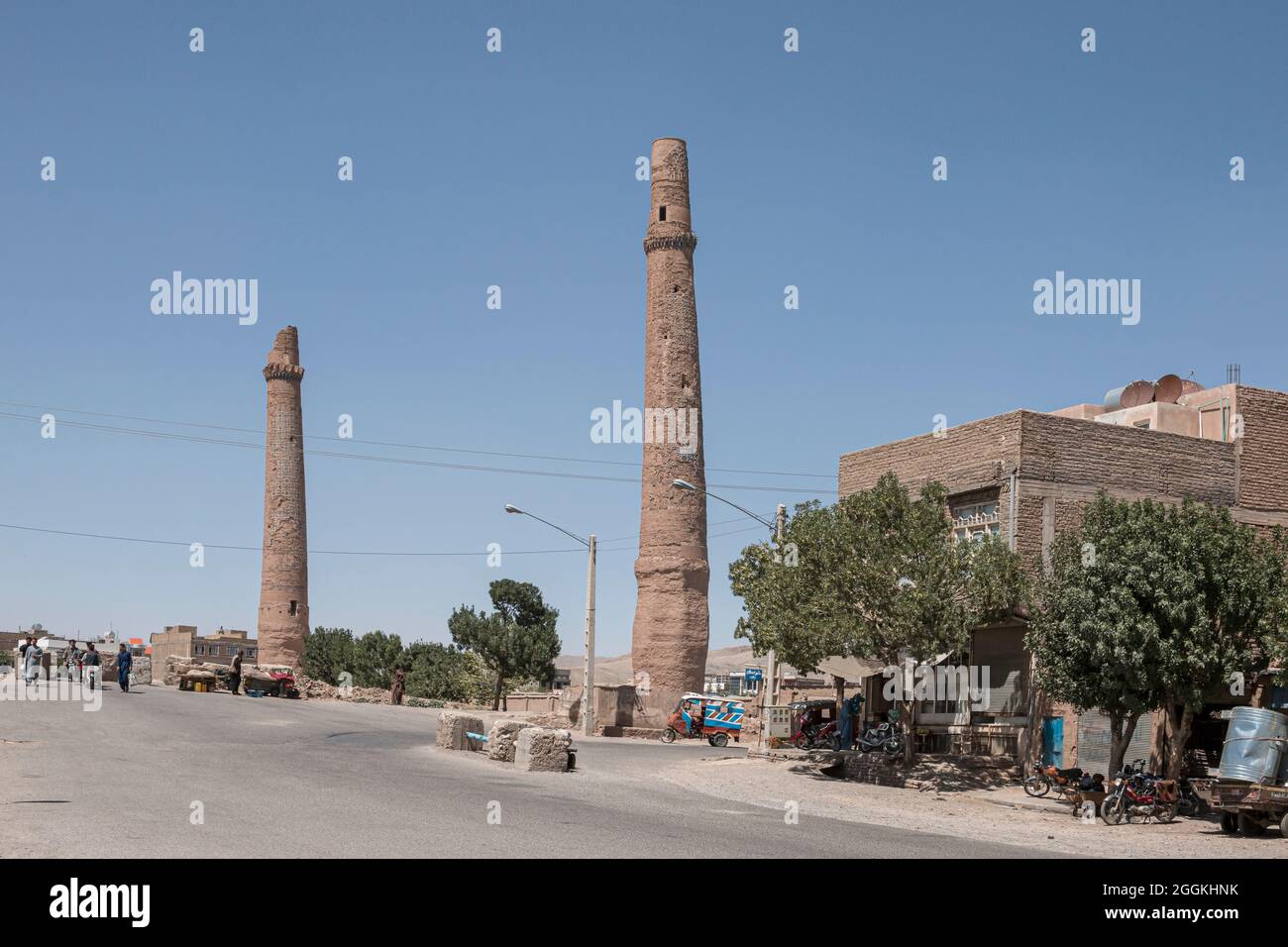 Musalla Minarette aus Herat, Afghanistan Stockfoto