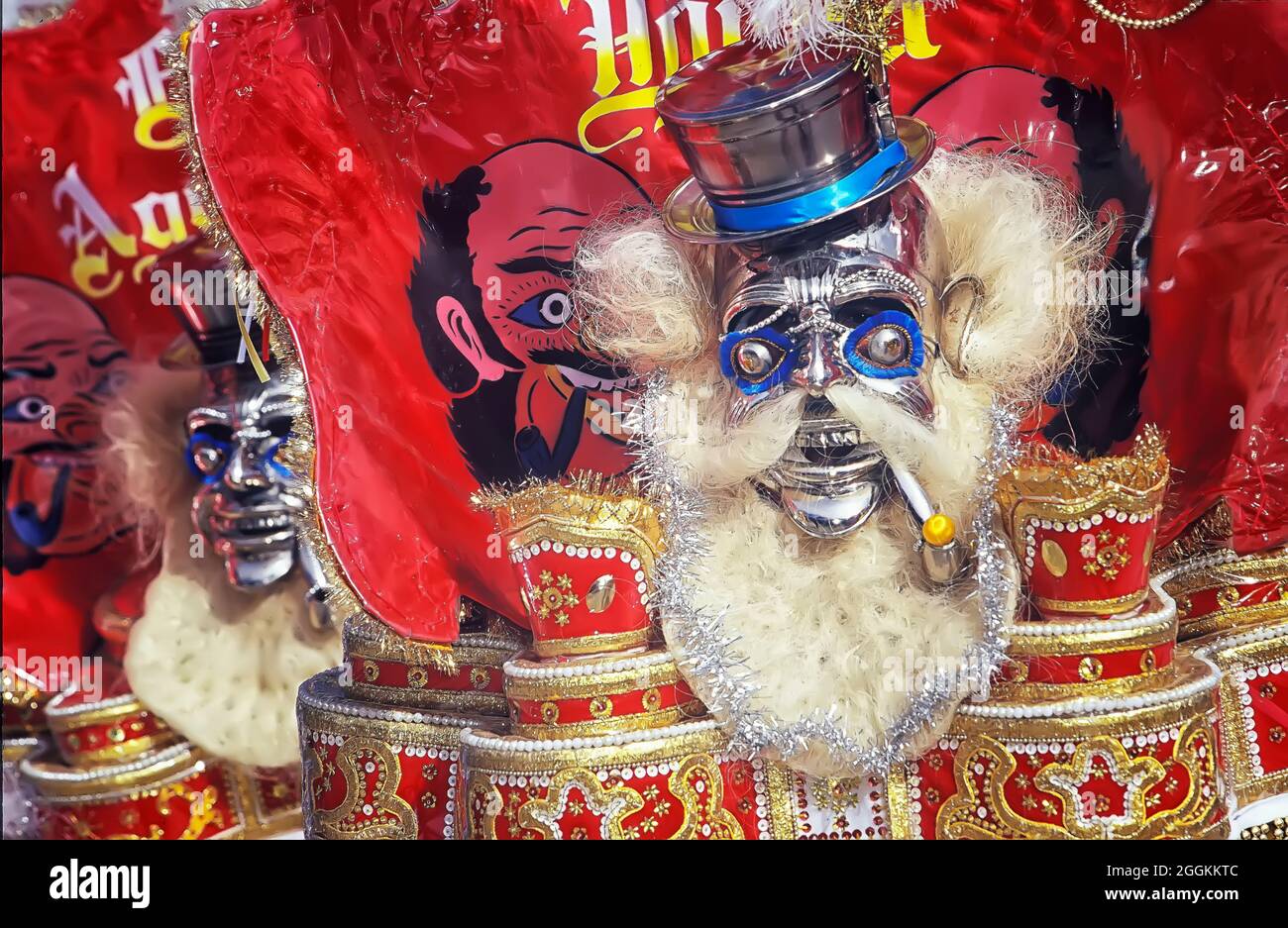 Karneval Kostüme, Oruro Karneval, Oruro, Bolivien, Südamerika Stockfoto