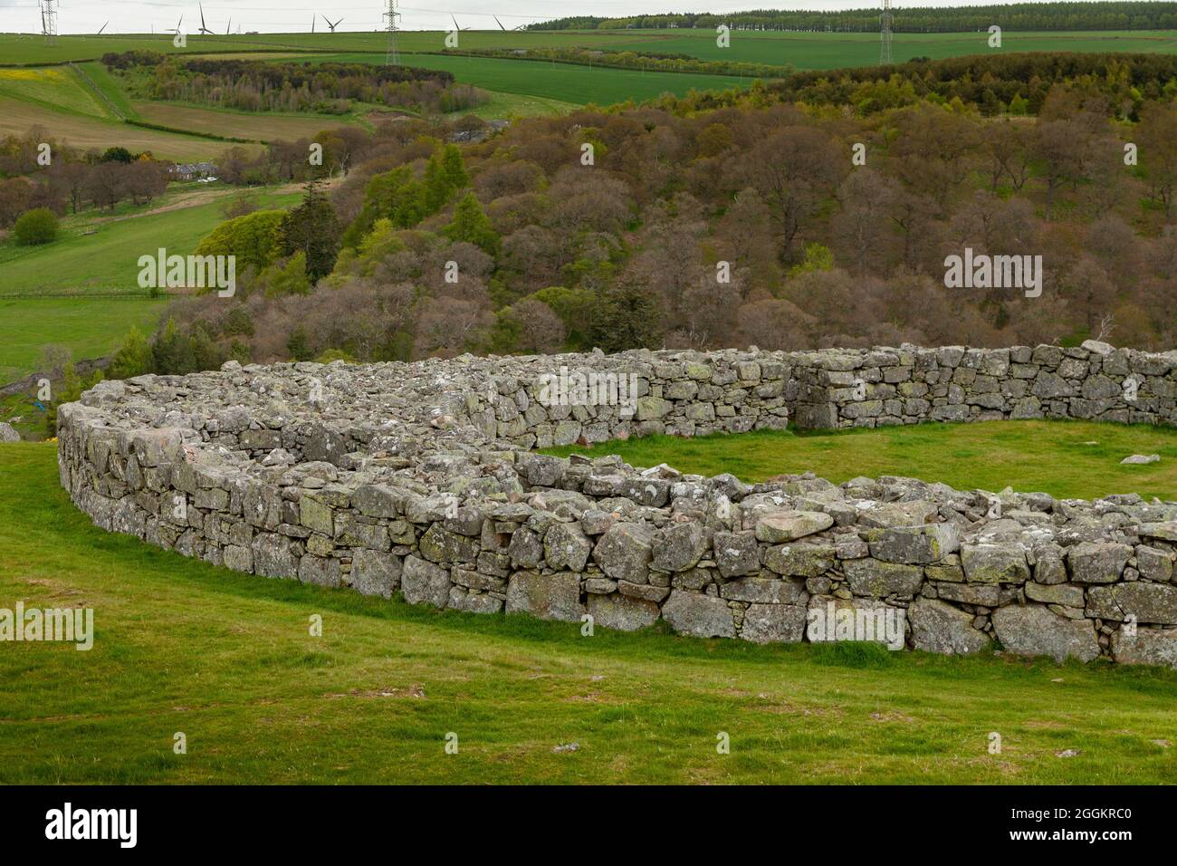 Edin's Hall Broch in der Nähe von Abbey St Bathans, Scottish Borders Stockfoto