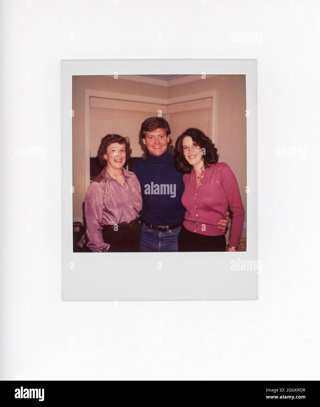 Polaroid-Momentaufnahme im Retro-Stil des 20. Jahrhunderts, USA Stockfoto