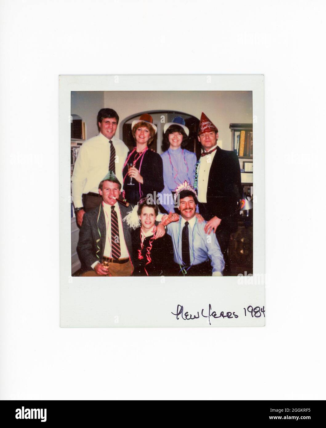 Polaroid-Momentaufnahme im Retro-Stil des 20. Jahrhunderts, USA Stockfoto