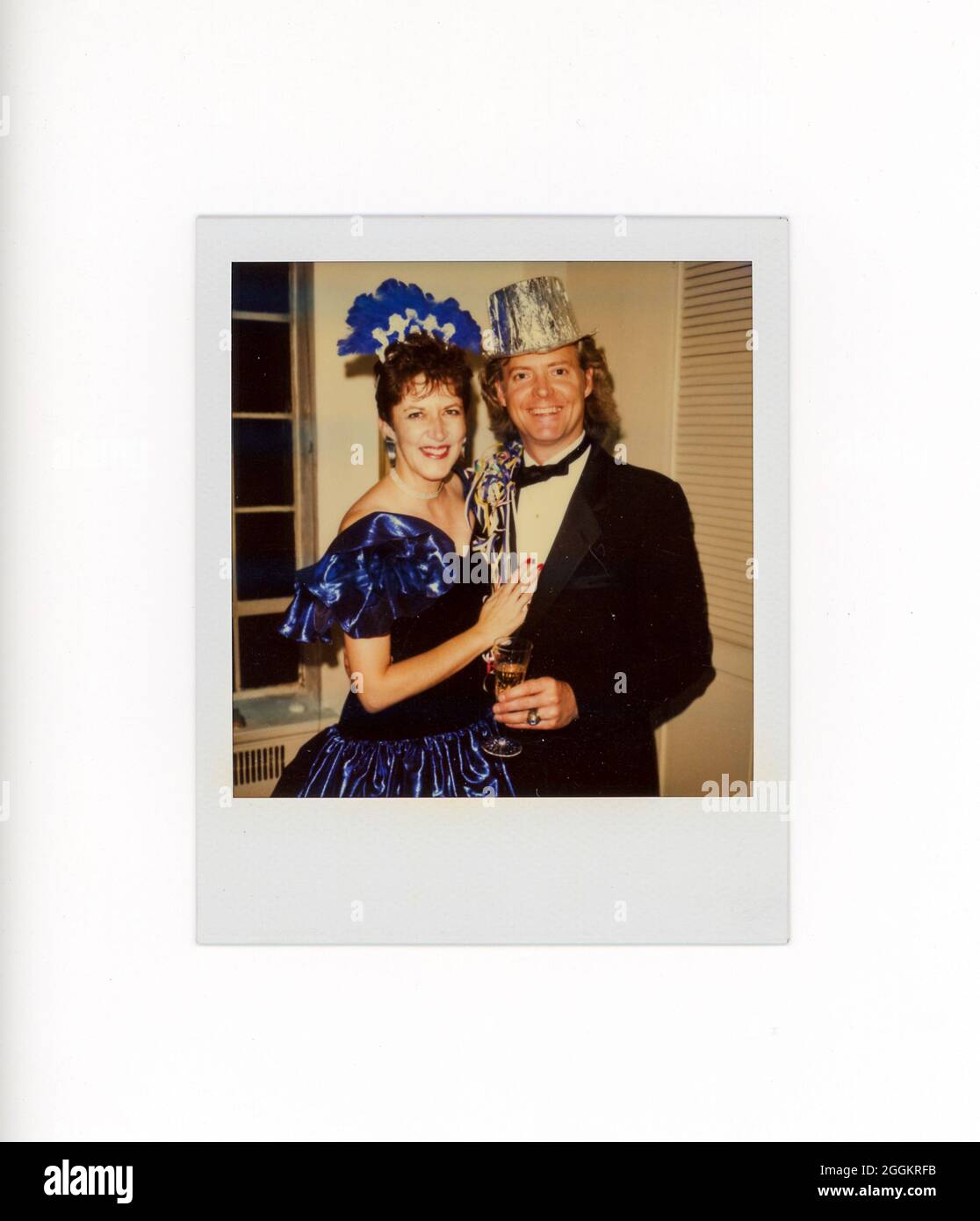 Polaroid-Momentaufnahme im Retro-Stil des 20. Jahrhunderts, USA Stockfoto