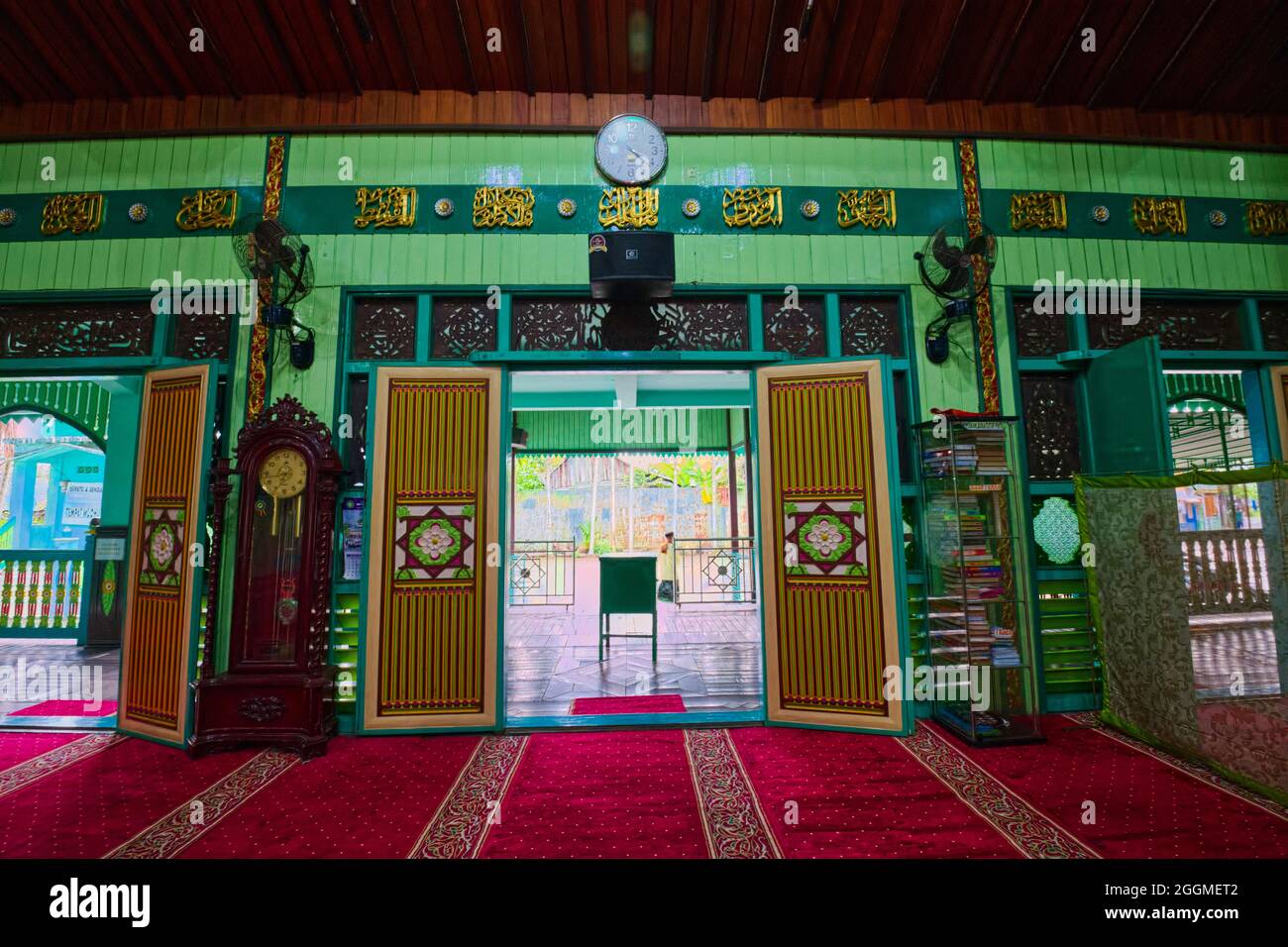 Masjid Sultan Suriansyah ist die älteste Moschee in Süd-Kalimantan. Erbaut vor etwa 300 Jahren unter der Herrschaft von Tuan Guru (1526-1550), der ersten Banj Stockfoto