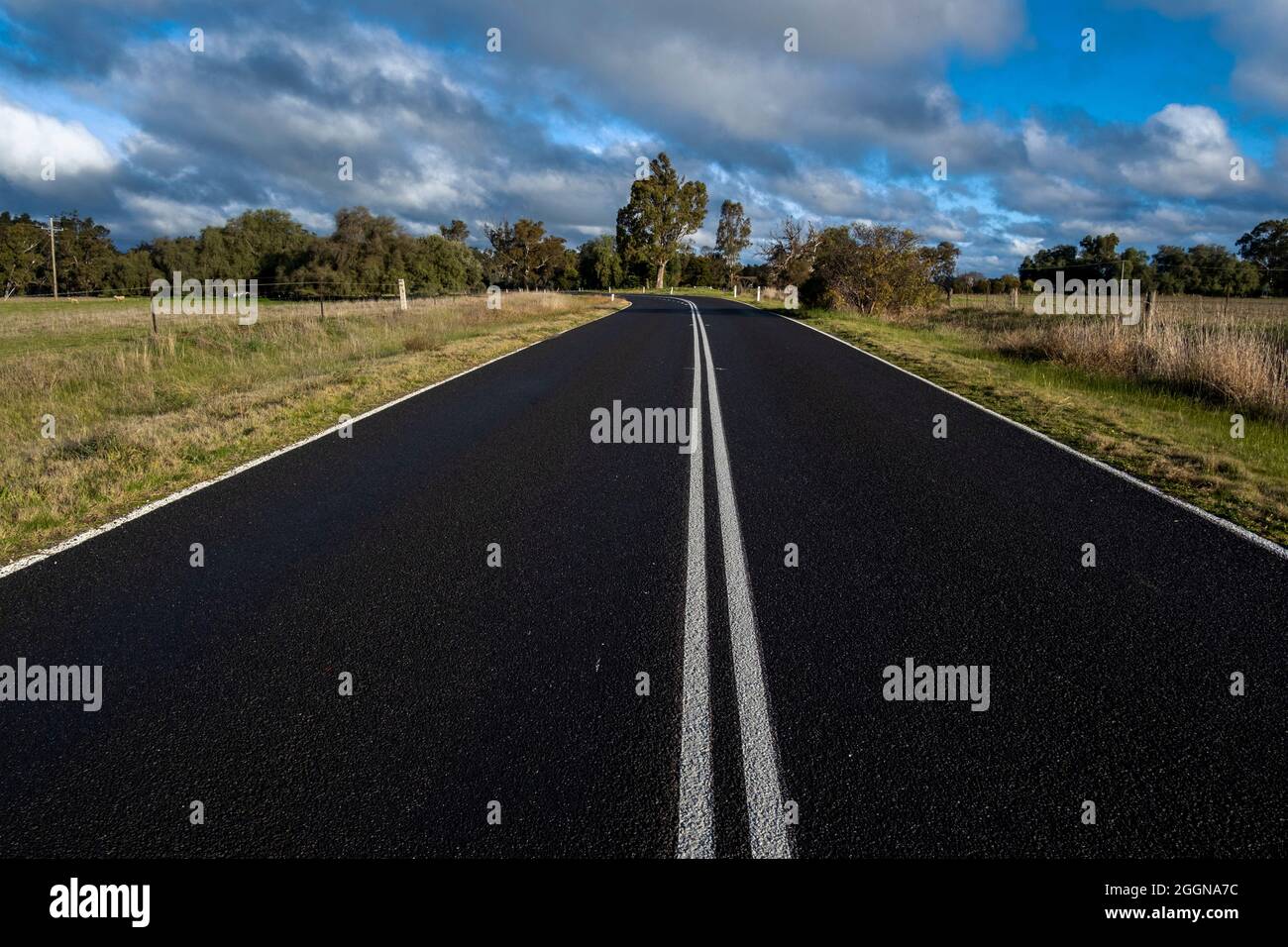 Axdale-Goornong Road, Victoria, Australien Stockfoto