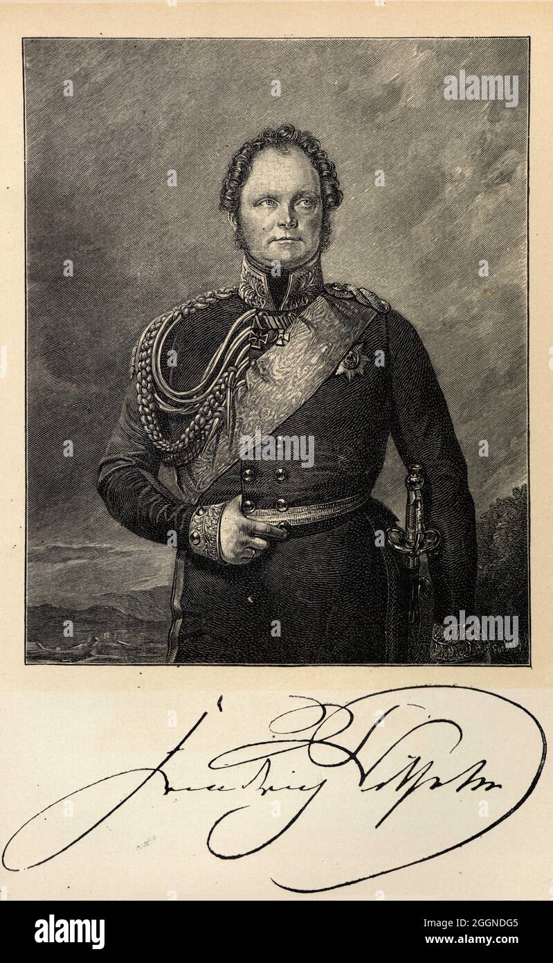 Porträt des Königs Friedrich Wilhelm IV. Von Preußen (1795-1861). Museum: PRIVATE SAMMLUNG. Autor: ANONYM. Stockfoto