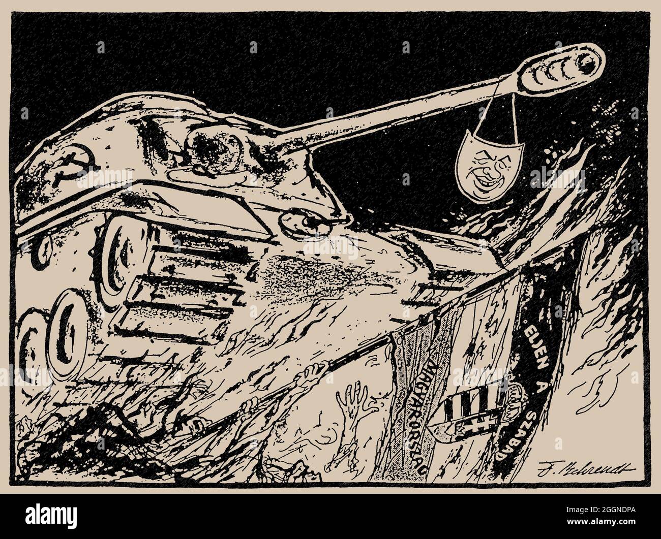 Frieden und Ordnung sind wiederhergestellt. Museum: PRIVATE SAMMLUNG. Autor: FRITZ BEHRENDT. Stockfoto