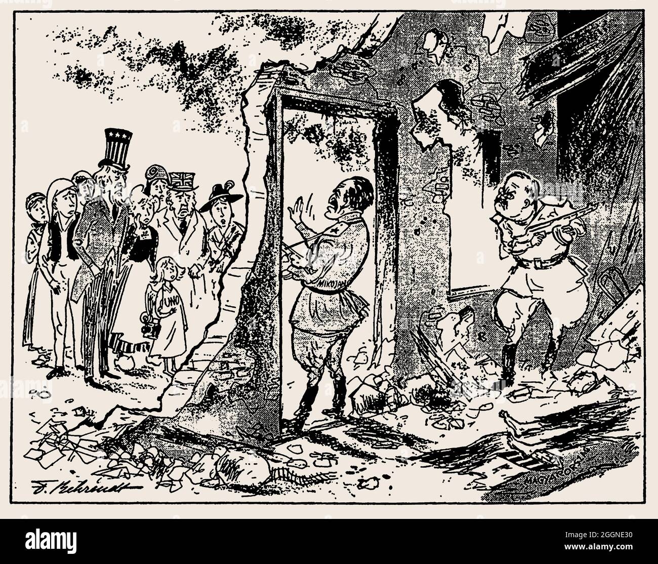 Das ist eine rein ungarische Angelegenheit! Museum: PRIVATE SAMMLUNG. Autor: FRITZ BEHRENDT. Stockfoto