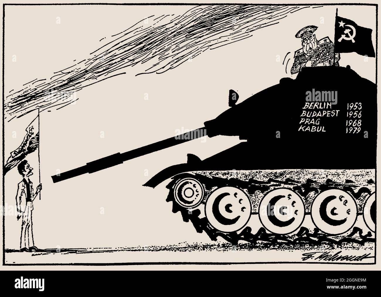 Ich würde mich nie in die inneren Angelegenheiten Polens einmischen! Museum: PRIVATE SAMMLUNG. Autor: FRITZ BEHRENDT. Stockfoto