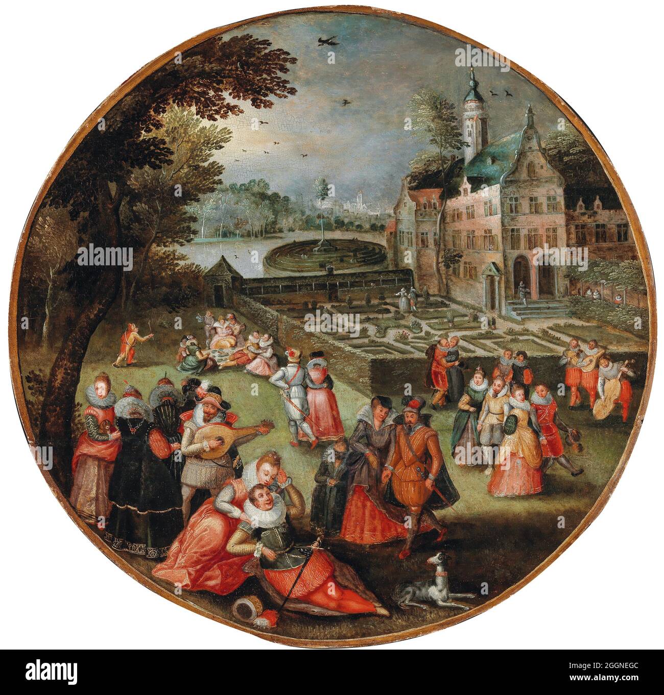 Allegorie des Frühlings. Museum: PRIVATE SAMMLUNG. Autor: JACOB GRIMMER. Stockfoto